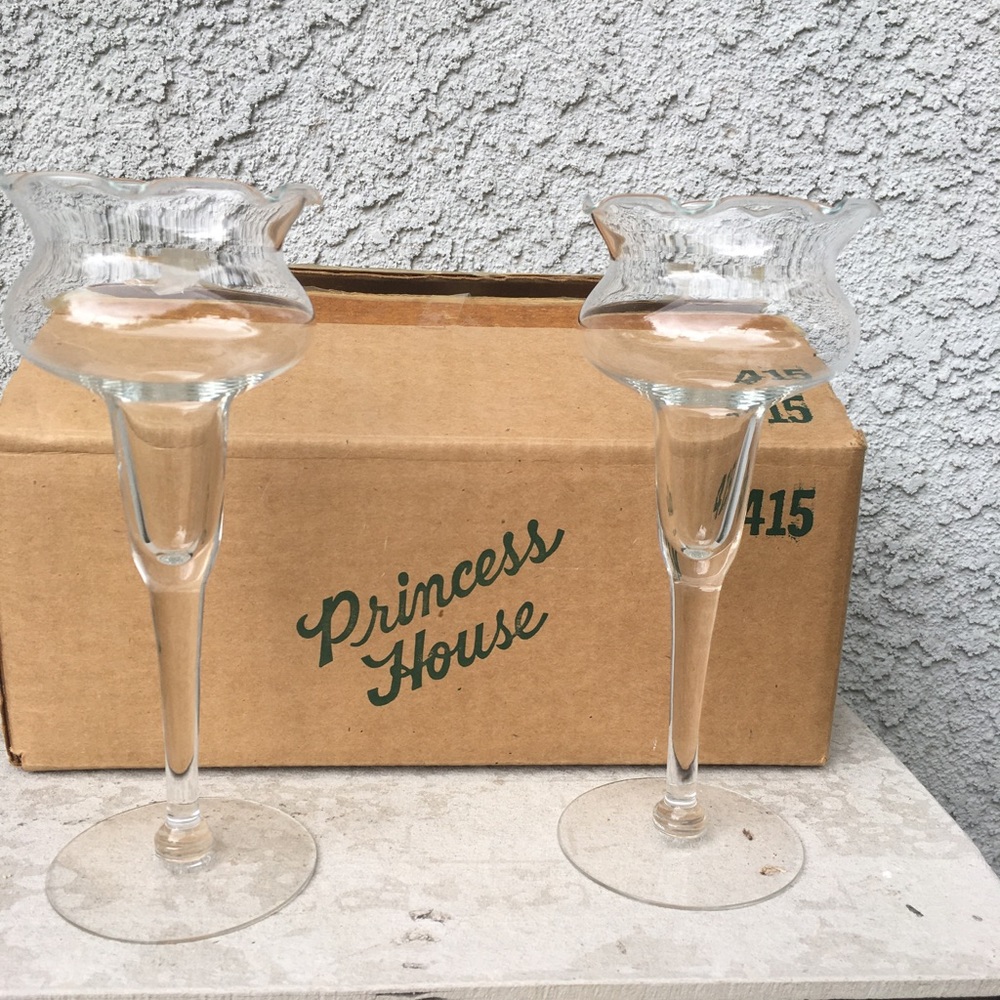 Princess House candle stick holders in original box